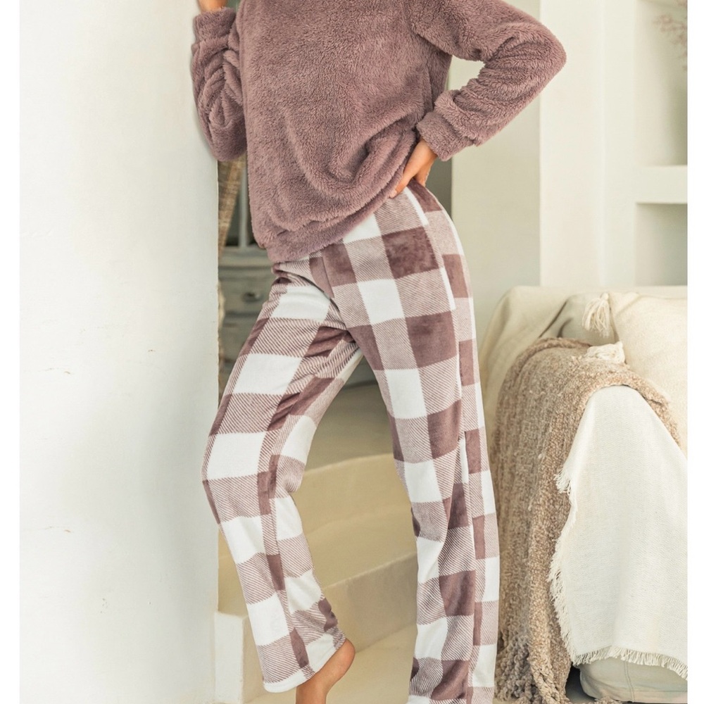 Cupshe Plaid Pajama Set XL